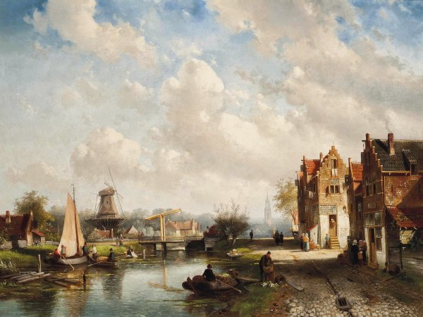 Пейзажист Шарль Лейкерт (Charles Henri Joseph Leickert, 1816-1907, Belgium)