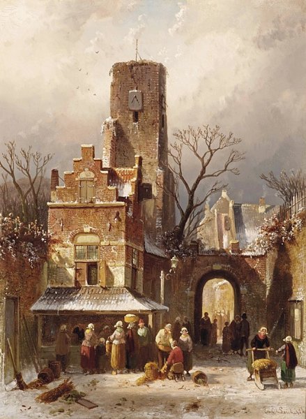 Пейзажист Шарль Лейкерт (Charles Henri Joseph Leickert, 1816-1907, Belgium)