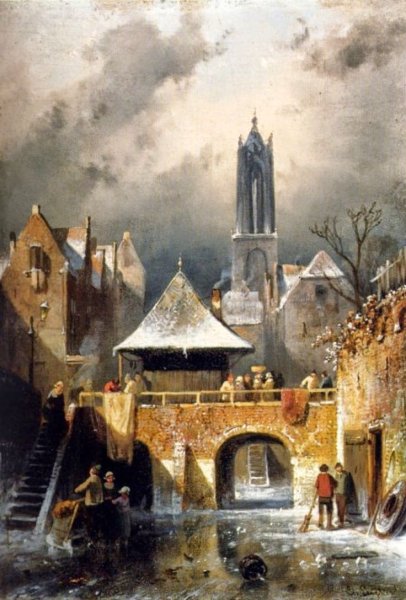 Пейзажист Шарль Лейкерт (Charles Henri Joseph Leickert, 1816-1907, Belgium)