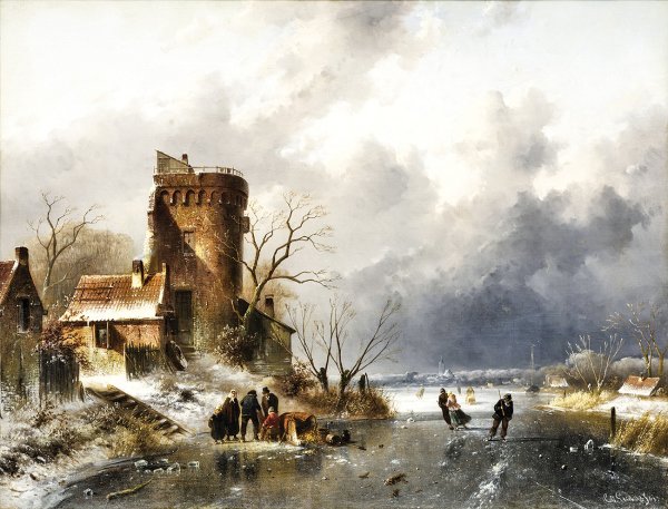 Пейзажист Шарль Лейкерт (Charles Henri Joseph Leickert, 1816-1907, Belgium)