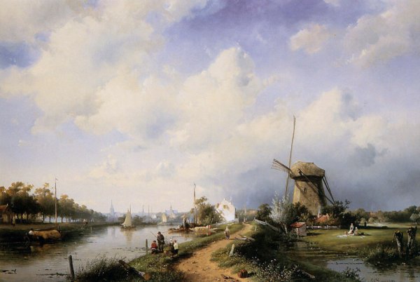 Зимний город в голландской живописи