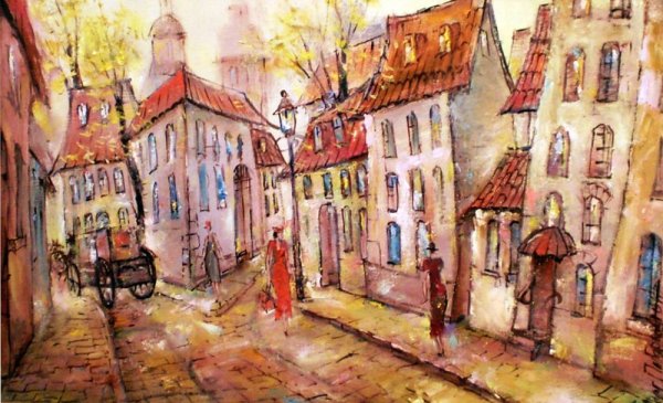 Тихие городские улочки в живописи