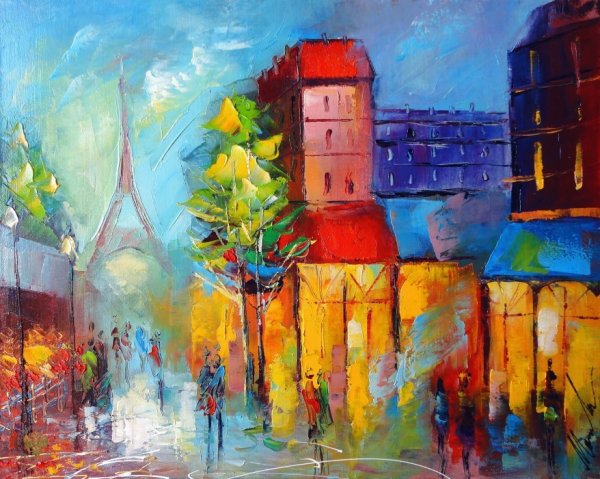 Стилизованный городской пейзаж