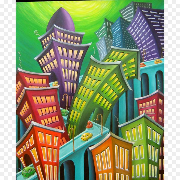 Графический архитектурный пейзаж