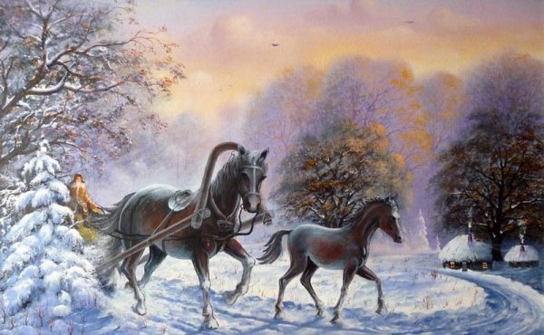 Владимир Марков зимние картины