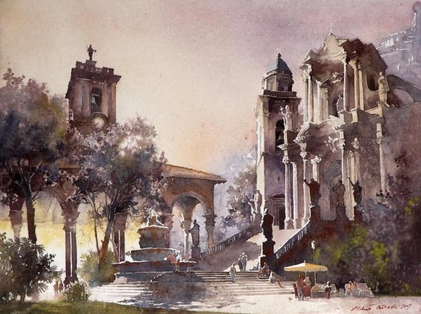 Michal Orlowski акварель