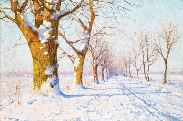 Вальтер Морас художник зима
