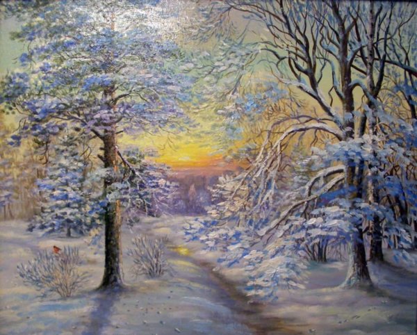 Герасимов Андрей. «Зимний лес. Просека».