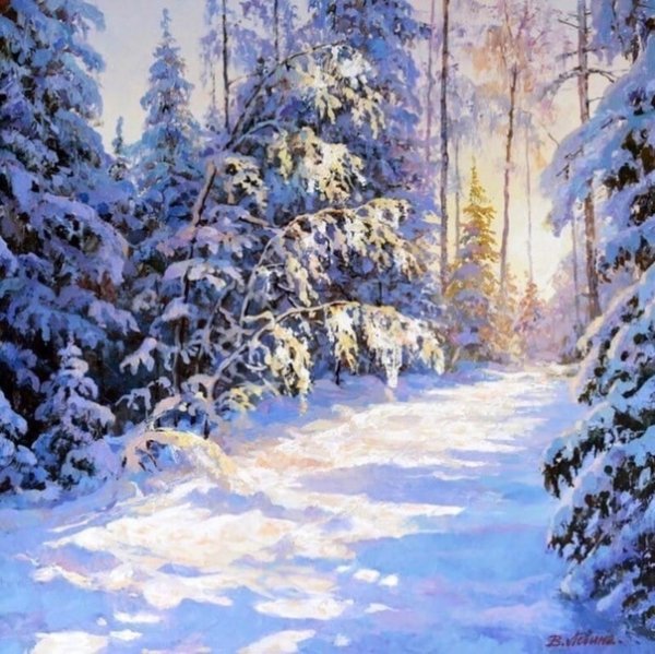 Картины с изображением зимы