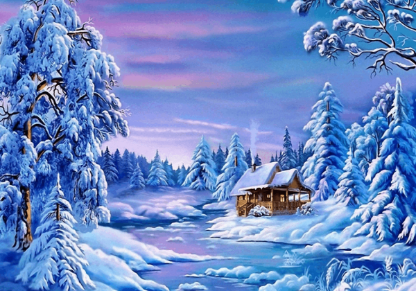 Виктор Цыганов художник зима