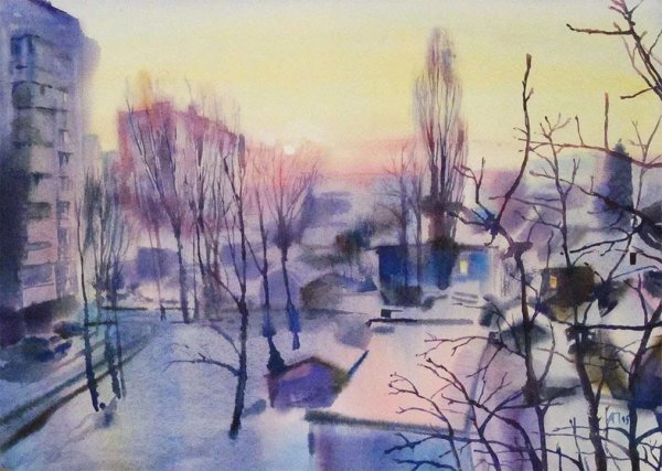 Художник: Венета Дочева зима