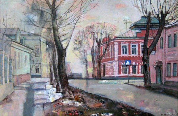 Весенний городской пейзаж