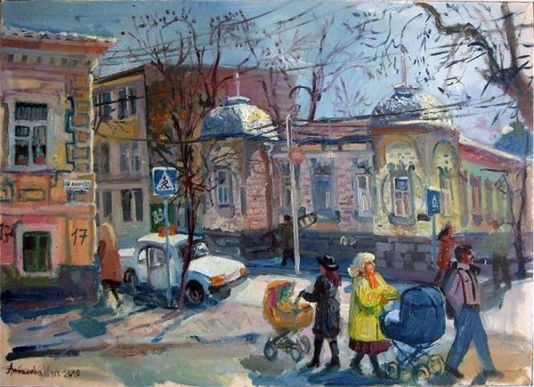 Композиция городской пейзаж