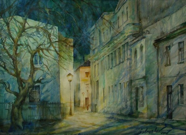 Станковая композиция гуашью