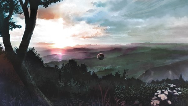 Аниме пейзажи Евангелион