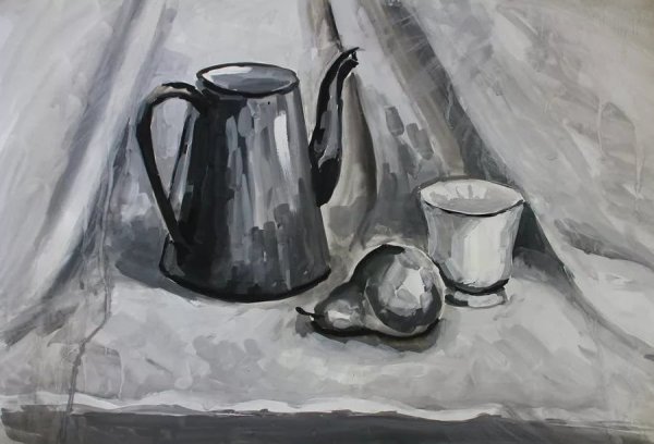 Техника гризайль натюрморт