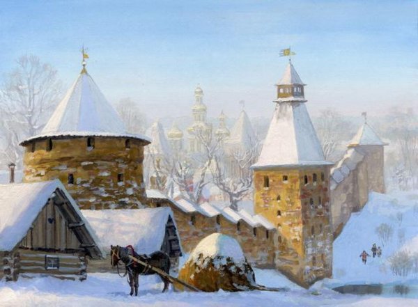 Художник Владимир Жданов зимние пейзажи