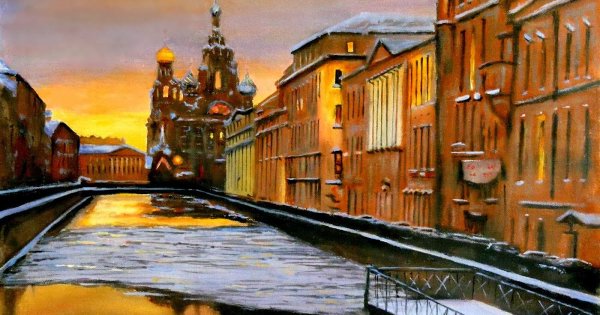 Рассвет в Петербурге