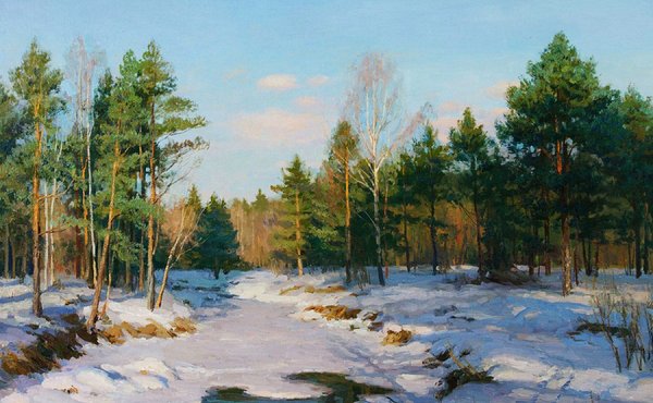 Брусилов Станислав Александрович зимний пейзаж