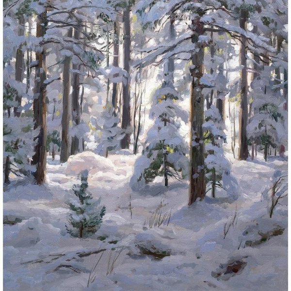 Брусилов Станислав Александрович зимний пейзаж