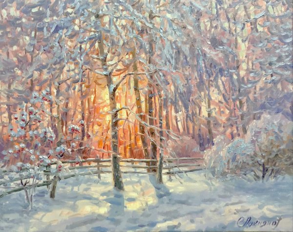 Викентий Лукиянов художник картины зима