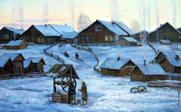 Сельский пейзаж Брусилов Станислав