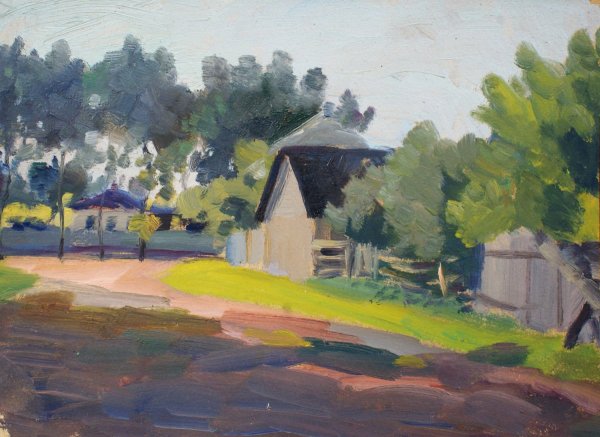 Этюд человека в пейзаже