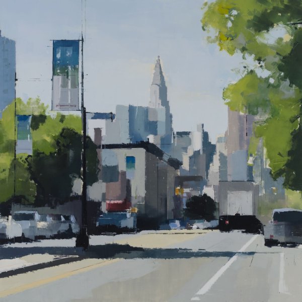 Композиция городской пейзаж