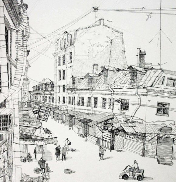 Архитектурный пейзаж композиция