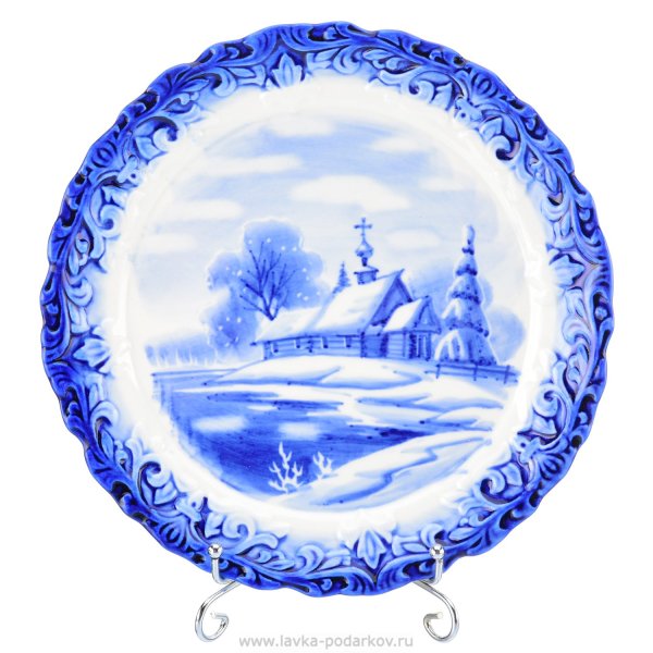 Зимняя Гжель