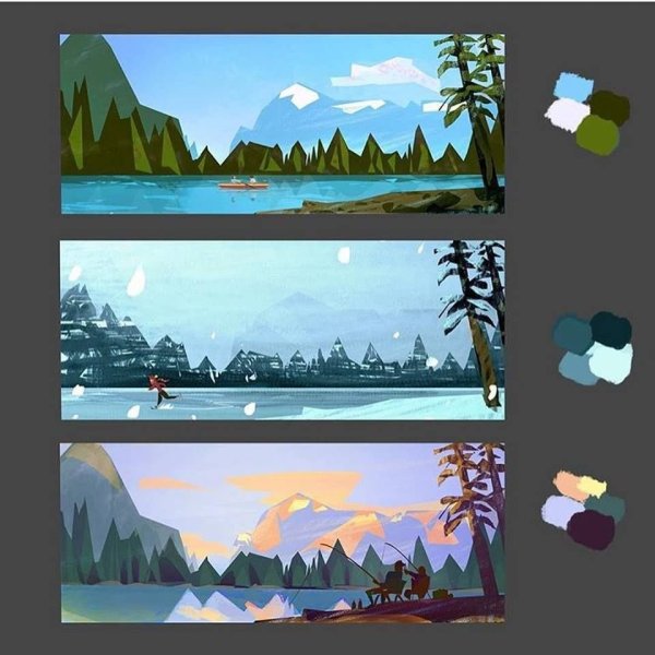 Туториалы по рисованию пейзажа