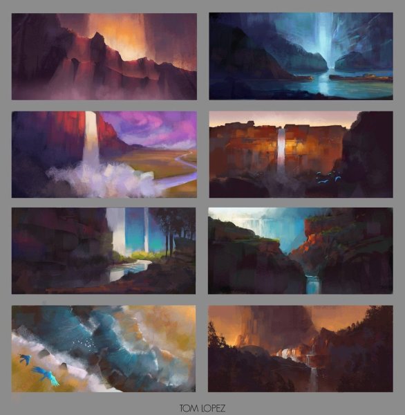 Пейзаж диджитал туториал