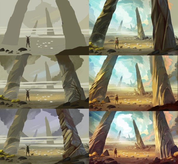 Пейзаж арт туториал