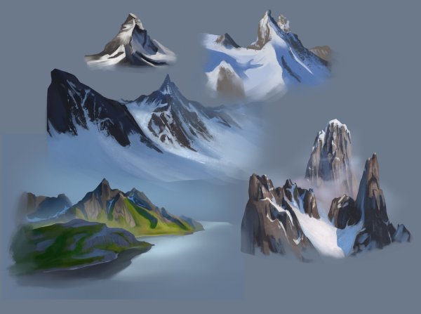 Пейзаж диджитал туториал