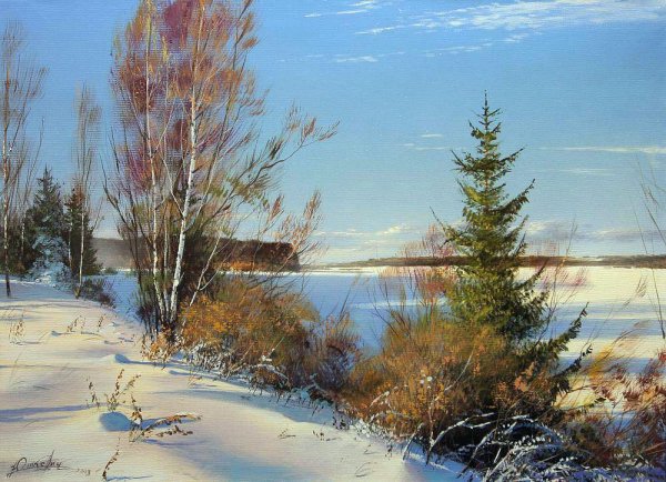 Зимний лес Юшкевич Виктор