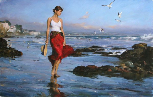 Михаил и Инесса Гармаш и море