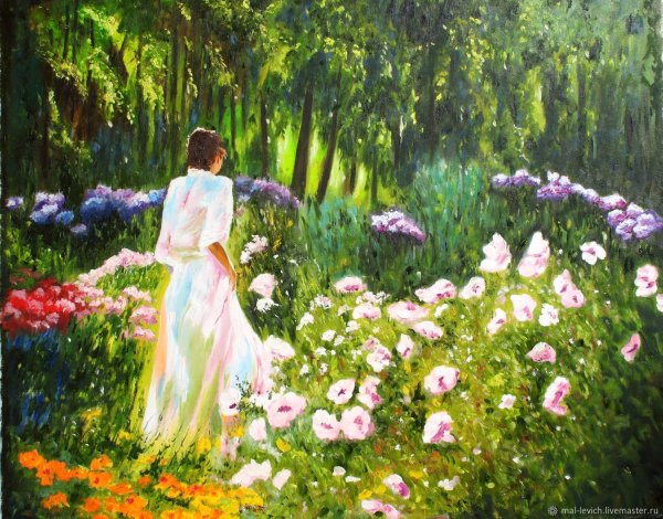 Морской пейзаж с людьми