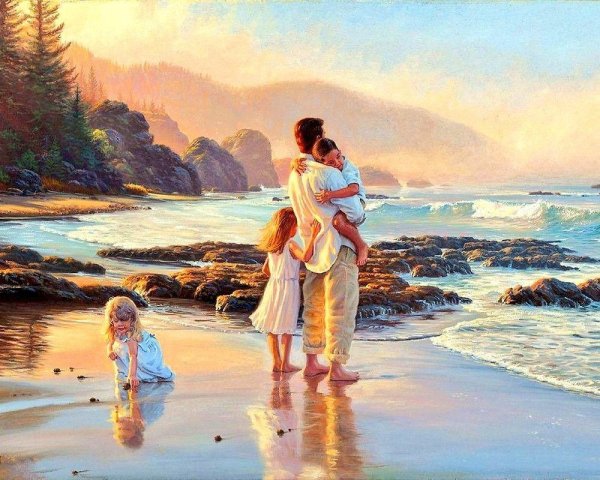 Влюблённые на закате