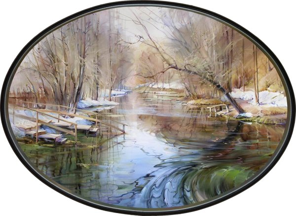 Пейзажи в овальной раме