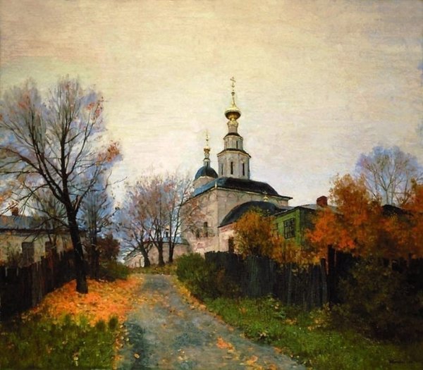 Храм Покрова на Нерли маслом