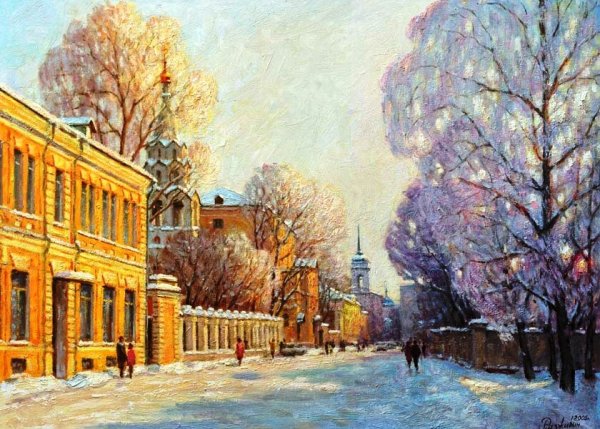 Картина "улица в Стамбуле» (Львовская галерея искусств)