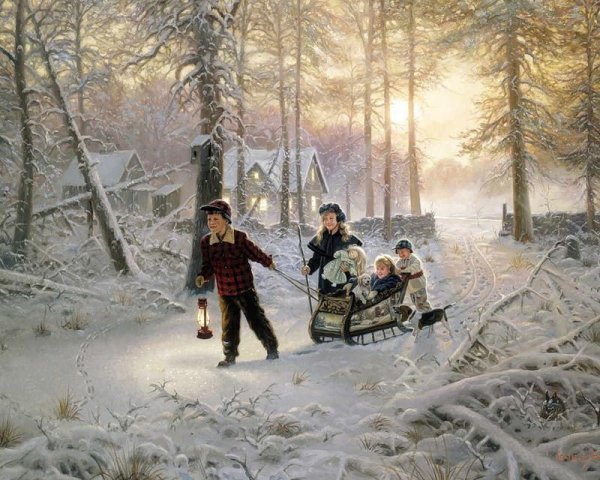 Художник Mark Keathley зима