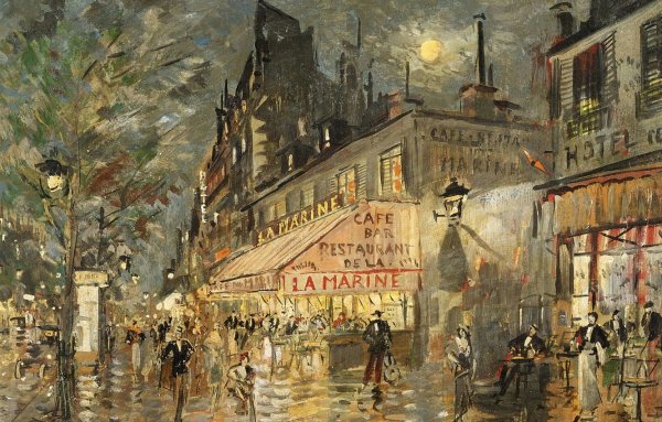 Константин Коровин Париж ночью