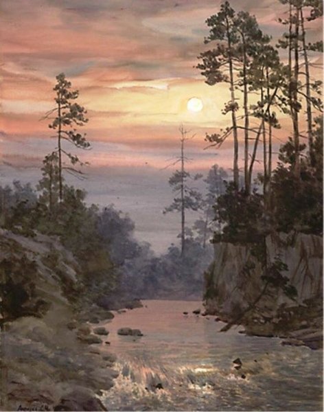 Сергей Андрияка пейзажи акварелью