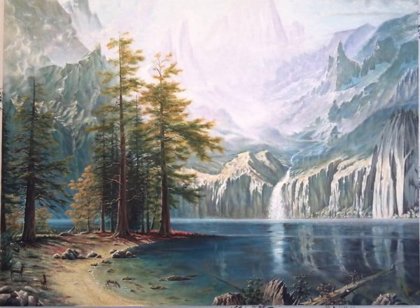 Горы картина акрилом