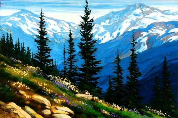 Пейзажи диамонд Пайнтинг