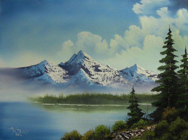 Американский художник пейзажист Боб Росс