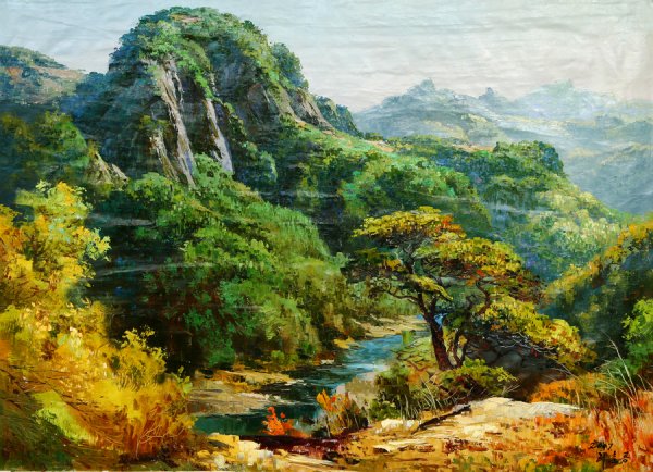 Художник ли Чун-рён Корея