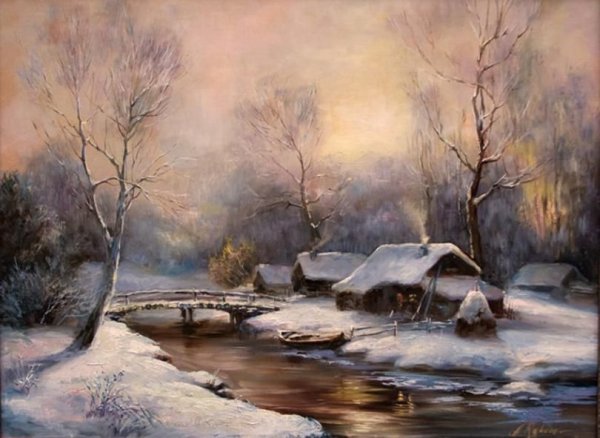 Зимнее художник Анка Булгару