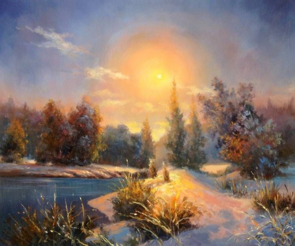 Картина художника Смородинов Руслан-"рассвет"